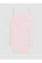 Lcw Baby Pink Square Collar Embroidered Baby Girl Snap Fastener Bodysuit 3-Piece - 5