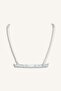 Tulle Light Blue Non-Cup Bra H7584Ax26Sp - 7