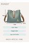 Women's Leather Shoulder Bag, Large Capacity Elegant Handbag Bag, Ladies Color-Blocked Stylish Cross - 3