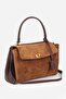 Nessa Lock Detailed Suede Leather Shoulder Bag - 3