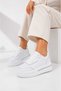 Women's Stylish, 5 cm Elevated Sole, Lace-Up, Casual Sports Shoes - 8