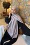 Cc Desen Aura Cotton Jacquard Shawl in Mink Color - 3