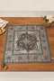 Silky Textured Authentic Shawl Patterned Women's Square Scarf – Beige Mint - 2
