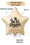 18 Inch Beige Star Foil Balloon |   Happy Birthday Gift Box Printed |   Birthday Party Decoration Balloon