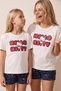 Hello Kitty Licensed 100% Cotton Ecru Multi-Colored Crew Neck Shorts Pajama Set 26120201