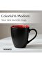 مجموعة أكواب قهوة خزف حجري لو بابيون من مياميو، 6 × 350 مل (لون أسود - أزرق) | Modern Ceramic Coffee - 2