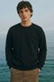 Men's Oversize Sweatshirt Western Spirit Printed Black – Crew Neck, 3 Thread Raster Fleece - 5