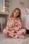 Girl's Family Size Cotton Patterned Pajama Set Tkm1023 - 2