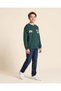 Senior Boys Green Printed Sweatshirt - 2