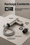 Luxury Chrome Basin Faucet Single Handle High Body 30% Water Saving Modern Bathroom Faucet with Aerator - 2