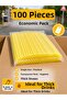 Colorful Thick Frozen Straws 8mm 24cm - 100 Pieces