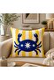 Blue White Marine Decorative Pillowcase Mediterranean Style Modern Balcony Cushion Cover - 5
