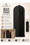 Black Evening Dress Cover 60X160 cm Zippered Dress Protection Cover 1-3-5-10 Pieces - 2