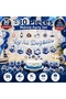 Sailor Party Set 30 Pieces |   Sea-Themed Birthday Decorations, Banner, 3D Glasses, Cake Topper, and Corn Box Set
