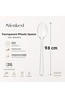 Transparent Plastic Spoon 18 cm Pack of 50 - 2