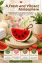 Watermelon Decorative Scented Soap Bathroom Living Room Office Decor Ambient Fragrance Decorative Object 10X6 cm Summer Theme - 4