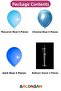 Makaron Blue Chrome Blue Dark Blue 14 Balloons 7 Balloon Stands 2 Pieces - 2