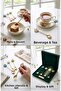 Cute Donut Design Colorful Tea and Coffee Spoon Set (6 Pieces) - Gold Color - 4