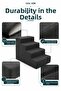 4-Step Cat and Dog Ladder 54X40X40 Cm, Hard Foam with Washable Cover with Zipper - 5