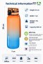 2-Piece Tritan Water Bottle Set 800 ml Double Color Softtouch Ff Collection Tritan Water Bottle - 5