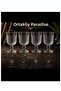 4 Pcs M. Coco Audrey Model Goblet Glass 185 Cc Volume 12 cm Length 7 cm Mouth Opening Stylish Design
