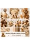 Premium Teddy Bear Party Treat Set |   8 Cupcake Molds + 8 Toothpick Decorations + 8 Printed Corn Boxes |   Teddy Bear Birthday & Baby Shower 24 Pieces - 4