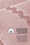 Lace Quilted Bedspread Double Size 100% Cotton Fiber Filled Soft Powder 240 X 250 cm - 4