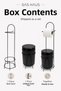 Standing Toilet Paper Holder Trash Can Set Black Metal Wc Paper Holder with Lid Bathroom Trash Can 2 - 4
