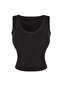 Siyah Fırçalı Soft Kumaş Örme Spor Üst/Bluz THMSS26BZ00008 - 5