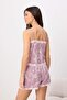 Pembe More Sustainable Leopard and Zebra Patterned Woven Pajama Set with Lace Detail Thmss26Pt00229 - 6