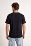 Black Regular/Relaxed Fit Buttoned Collar T-Shirt Tmnss26Ts00040 - 3