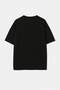 Siyah Oversize/Geniş Kalıp Dökümlü Örme T-Shirt TMNSS26TS00076 - 6
