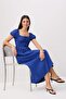 Cobalt Blue Brode Gipeli Balloon Sleeve Maxi Woven Dress Twoss26El00683 - 2