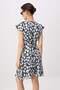 Multi-Colored Floral Skater/Waist Cut-Out Short / Mini Woven Dress Twoss26El00796 - 4