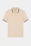 Stone Regular Pique Stretch Fabric Knitwear Banded Polo Neck T-Shirt Tmnss26Po00052 - 4