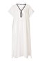 Ekru Dokuma Maxi Cut Out Detaylı Plaj Elbisesi TBESS26LE00013 - 4