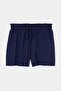 Cobalt Blue Elastic Waist Woven Shorts & Bermuda Twoss26Sr00308 - 5