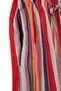 Red Elastic Waist Lace-Up Stripe Patterned Slim Shalwar Trousers Tdrss26Pl00069 - 5