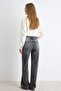 Antrasit Az Esnek Yüksek Bel Wide Leg Geniş Paça Jeans TWOAW27JE00080 - 4