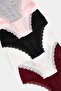 Black-Multicolor 5-Piece 100% Cotton Pointel Lace Classic Panties Thmaw27Ku00001 - 3
