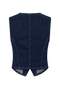 Dark Blue Slightly Stretch Fitted Denim Vest Twoaw27Ye00025 - 11