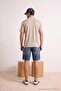 Gray Regular/Normal Cut Modal Content Polo Neck T-Shirt Tmnss26Po00043 - 3