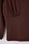 Kahverengi Fitted/Vücuda Oturan Büzgülü Truvakar Kol Crop Örme T-Shirt TWOAW27TS00050 - 9