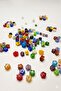 Flower Patterned Colorful Beads 5 mm 50 Pieces