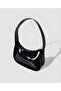 Black Patent Leather Baguette Handbag - 2