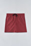 Burgundy Micro Medium Plain Swim Shorts - 7