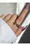 Women's Gold Color Stone Nail Ring - 3