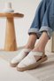 Women's White Espadrille Shoes Tr19My01B - 2