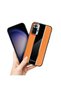 Xiaomi Redmi Note 10S Compatible Case Premium Leather Case Orange - 3