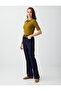 Mid Rodeo Wide Leg High Waist Long Denim Trousers - 3